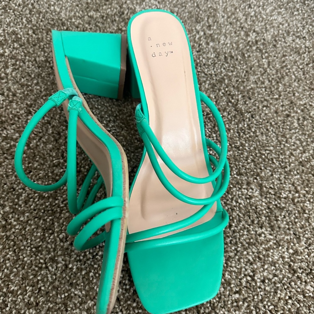 Target green block heels